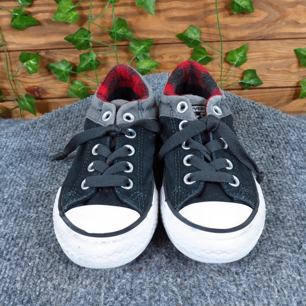 Converse Chuck Taylor All Star High Street Ox Kids Sneakers Size‎ 13 Black Grey